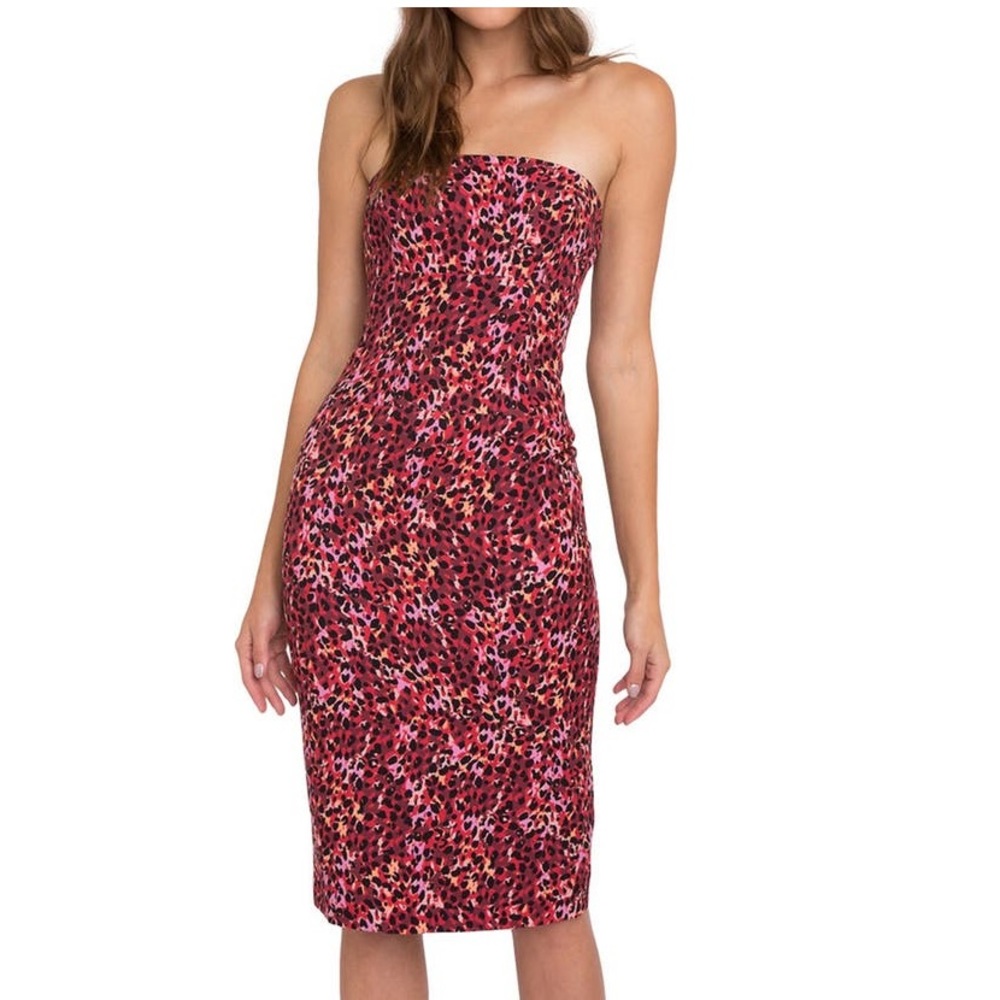 Black Halo Strapless Dress